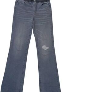 Old Navy Distressed, Slip On Jeans 4 Women Karate Slim With Built-in Flex Max